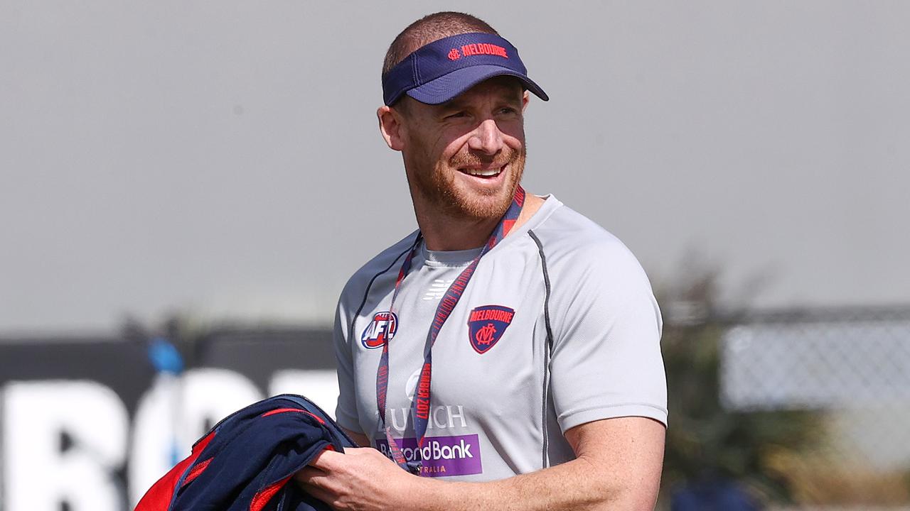 Melbourne coach Simon Goodwin has been sidelined by illness. Picture: Michael Klein