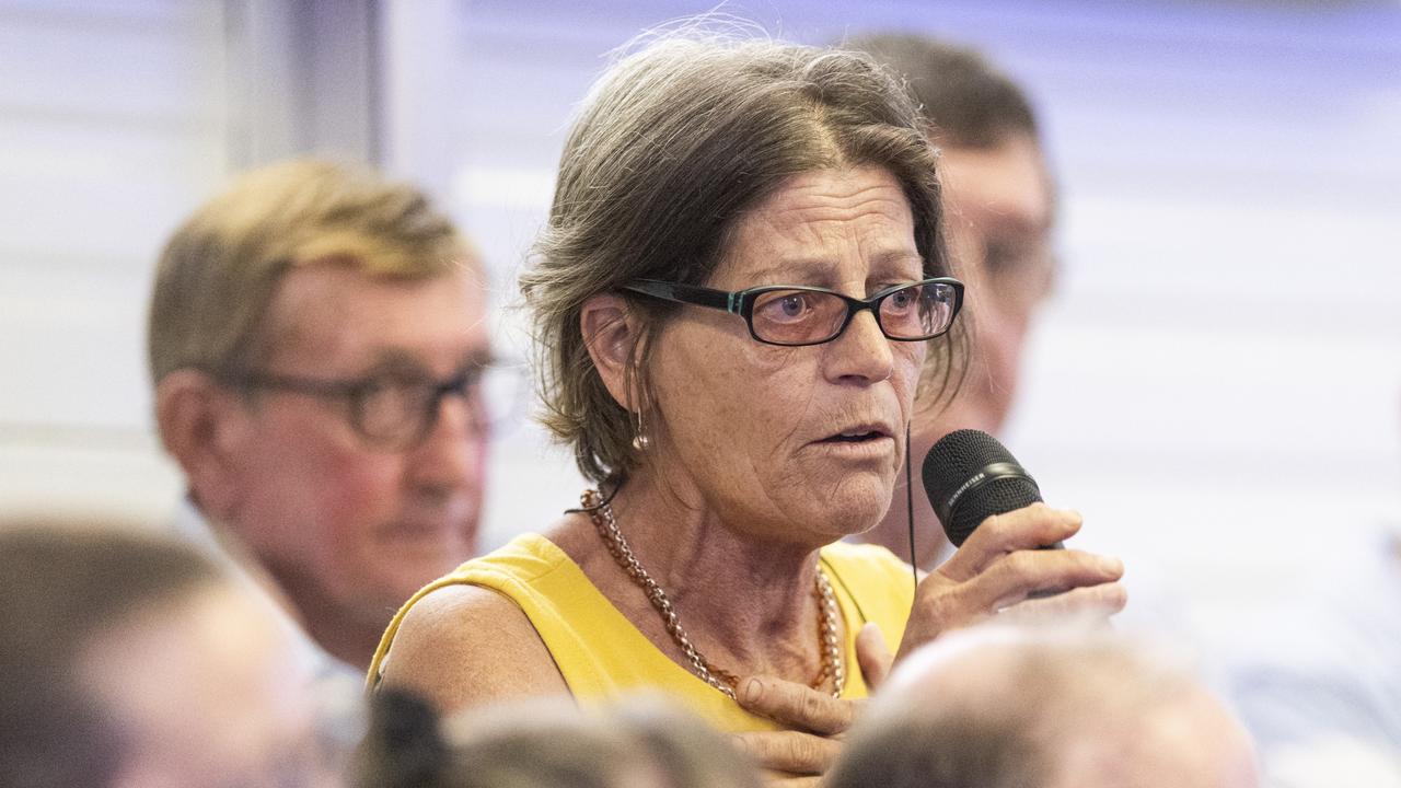 Candidate Chelle Michelle McIntyre speaking at Toowoomba Decides Toowoomba Regional Council candidate forum at Toowoomba Turf Club, Thursday, March 7, 2024. Picture: Kevin Farmer