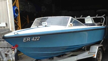 This boat was located submerged during the search.