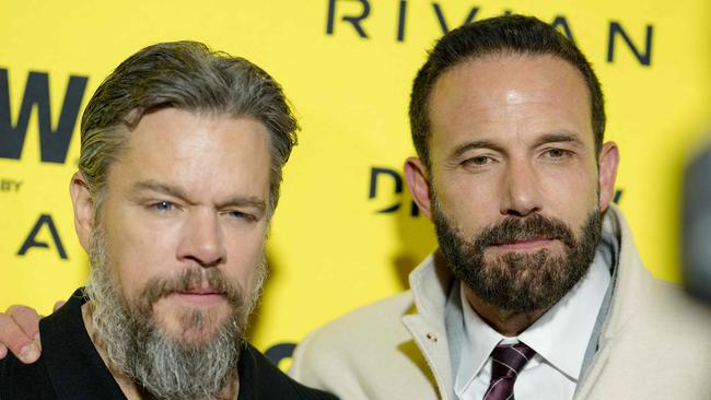 AUSTIN, TEXAS - MARCH 08: Matt Damon and Ben Affleck attend the world premiere of 'The Accountant 2' during the 2025 SXSW Conference and Festival at The Paramount Theatre on March 08, 2025 in Austin, Texas.   Marcus Ingram/Getty Images/AFP (Photo by Marcus Ingram / GETTY IMAGES NORTH AMERICA / Getty Images via AFP)