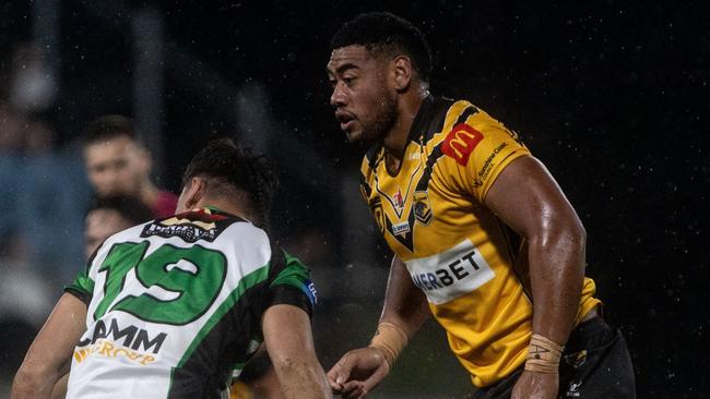 Sunshine Coast Falcons talent Lazarus Vaalepu. Picture: Nicola Anne Photography.