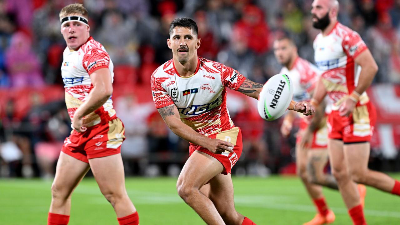 Jeremy Marshall-King is staying with the Dolphins in a huge boost for the NRL’s newest team. Picture: Bradley Kanaris/Getty Images