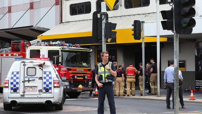 Emergency services at the scene. Picture: Ian Currie