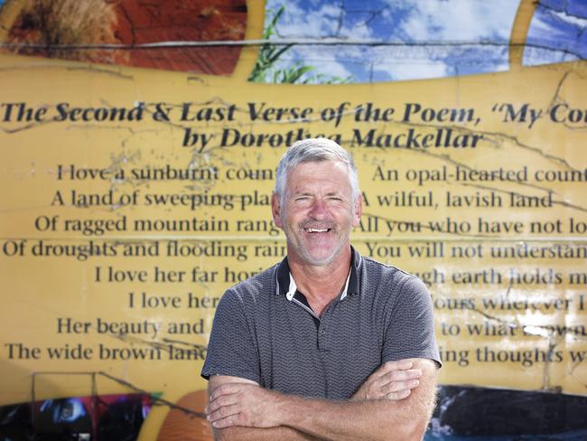 Scarborough man Brian Catterall has been taking kindness from the coast to the country to help those affected most by the drought. Sunday, January 19, 2020. (AAP Image/Renae Droop)