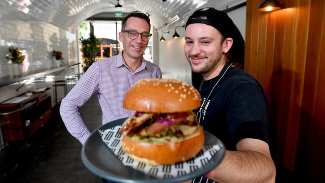 Bread and Bone’s Mark Veall and Joel Stevens. Image: AAP/Sam Wundke