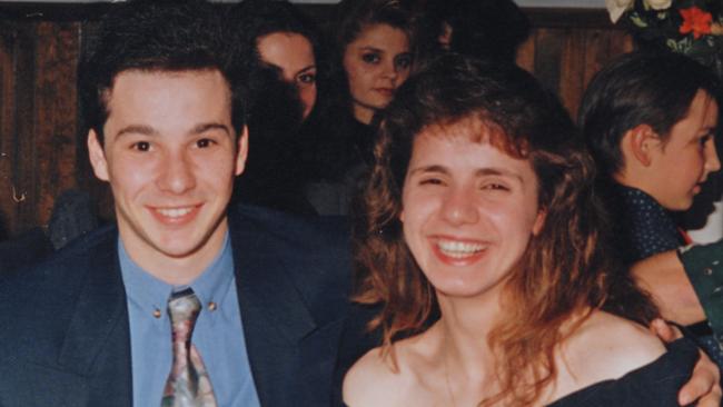 Angelo Georgievski and then fiancee Mersina Halvagis, pictured about a year before she was murdered.