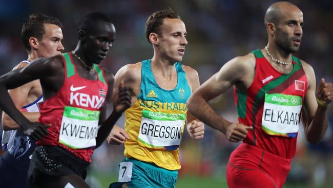 Australia's Ryan Gregson in the Men's 1500m semi-final. Picture: Phil Hillyard