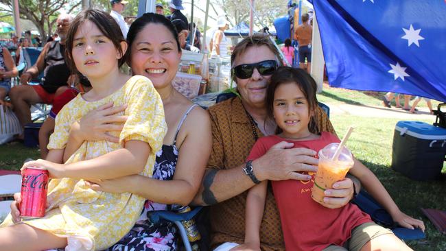 Seraphim, Monica, Olive and Randall Browne enjoyed the Bundaberg Great Australian Bites festival on Australia Day 2024.