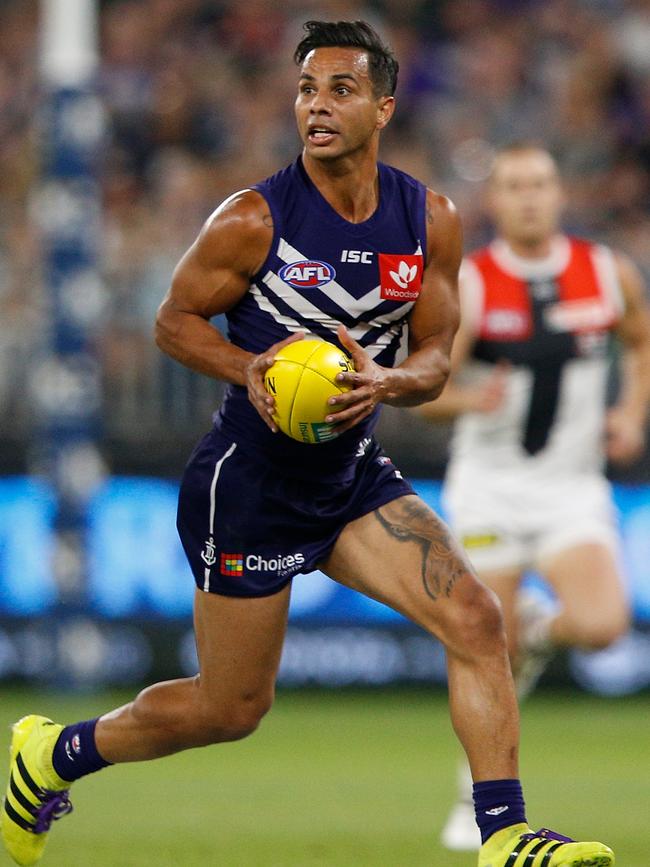 Danyle Pearce is playing for Sturt but played AFL for Fremantle last season.