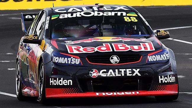 Jamie Whincup drives the #88 Red Bull Racing Holden at the Bathurst 1000.