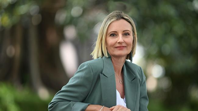 Kellie Postle whose daughter Alyssa died in a car crash in 2020 talks about the family's fundraising since then, how they've been faring, in Newstead park, Brisbane. pic: Lyndon Mechielsen/Courier Mail