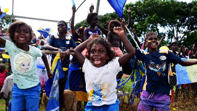 Visitors will not be permitted on to the Tiwi islands for the NTFL final. Picture: Justin Kennedy