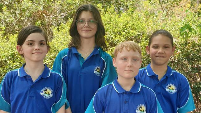 Wolvi State School Year 6 leaders: Lexie, Mairead, Brodie, Alani.(Jordan was absent)