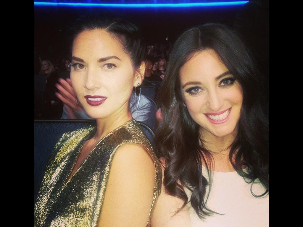 American Music Awards 2014 on social media... Actress Olivia Munn posts, “Oh hey at the #AMAs....” Picture: Instagram