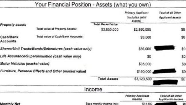 A Westpac customer claims their income and assets were massively inflated by the bank.