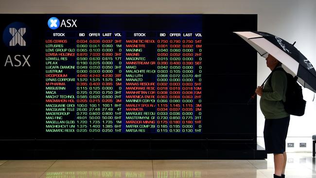 The long-term return on the Australian share market is 9.8 per cent. Picture: AAP Image/Joel Carrett)