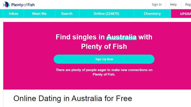 Adam Hall met his girlfriend through the dating web site Plenty of Fish. Picture: supplied