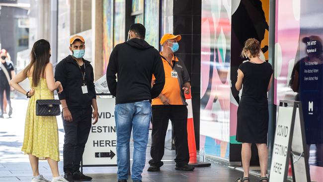 Thousands of Victorians turned out to get tested on Friday. Picture: NCA NewsWire/Sarah Matray