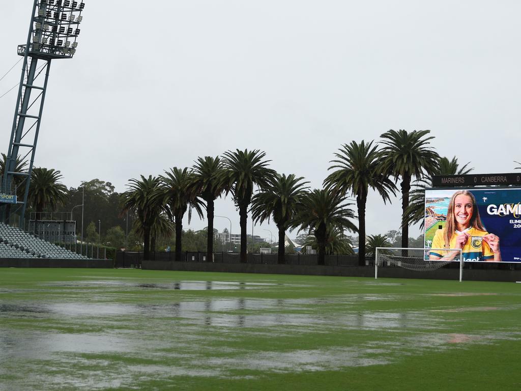 The pitch in Gosford. Photo: Scott Gardiner/Getty Images.