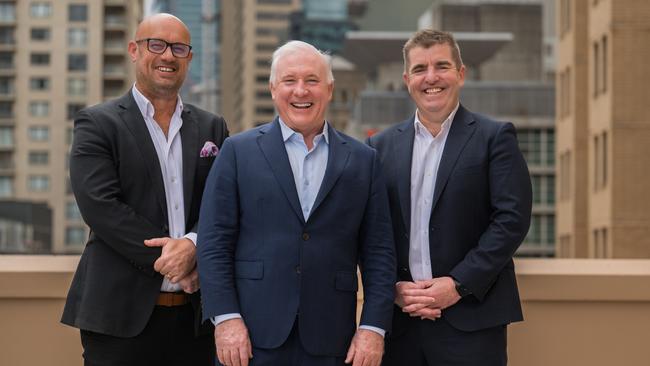 From left: Trilogy Hotels Founders Grant Alchin, Tony Ryan and Scott Boyes.