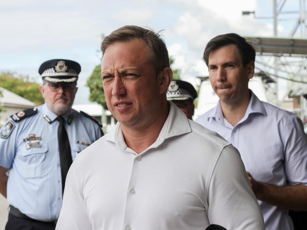 Queensland Premier Steven Miles was joined by Queensland Police Commissioner Steve Gollschewski and Minister for Police Mark Ryan to announce a $20 million upgrade to the Bundaberg Police Station.