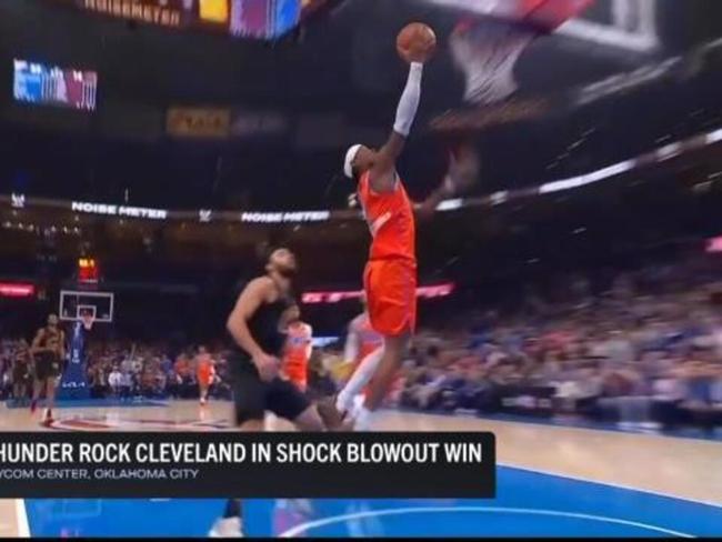 Thunder rock Cleaveland in shock blowout