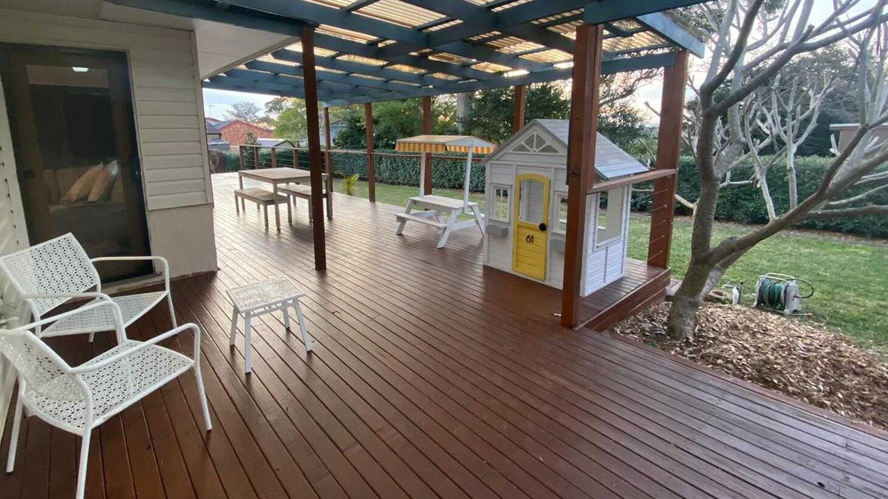 The family has a big deck for entertaining too. Picture: Supplied