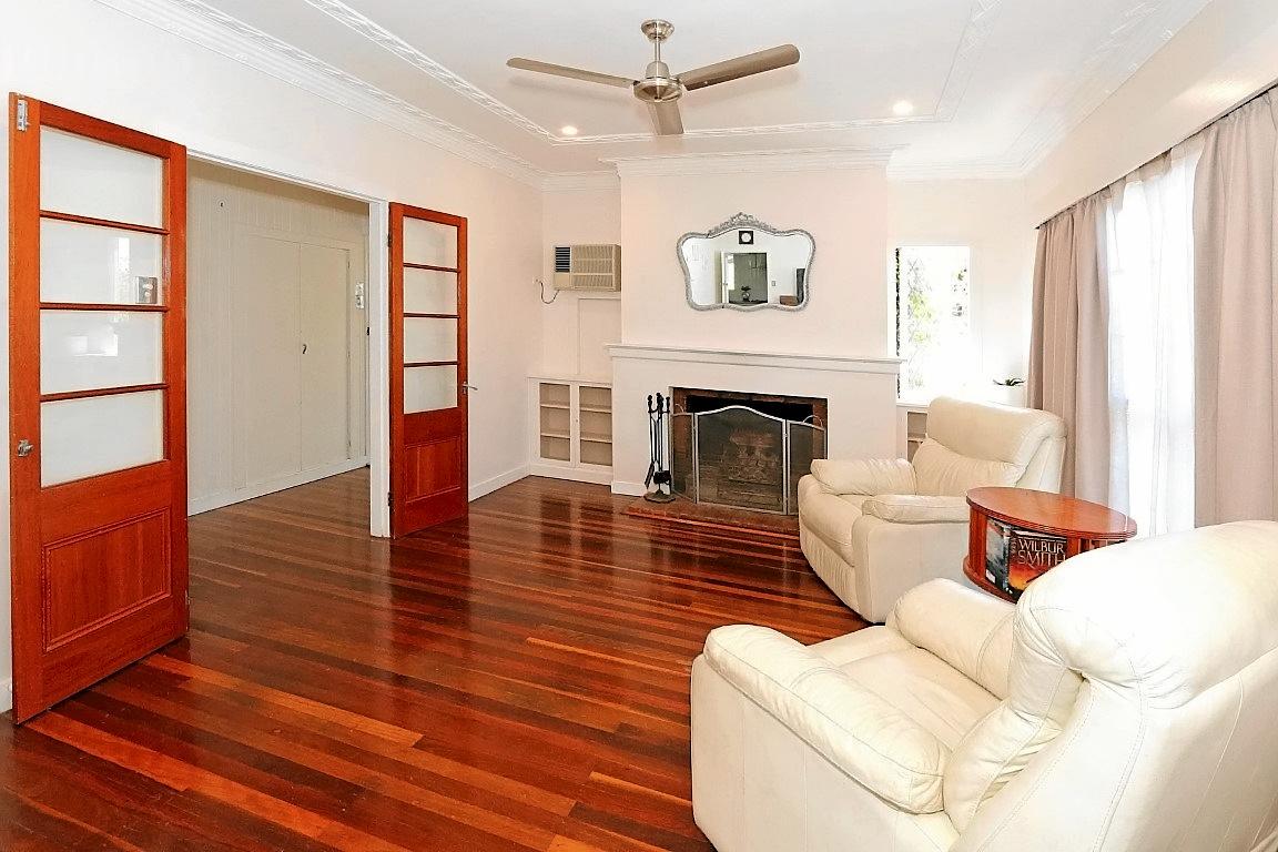 Renovated family room with original fire place. Picture: Contriubted