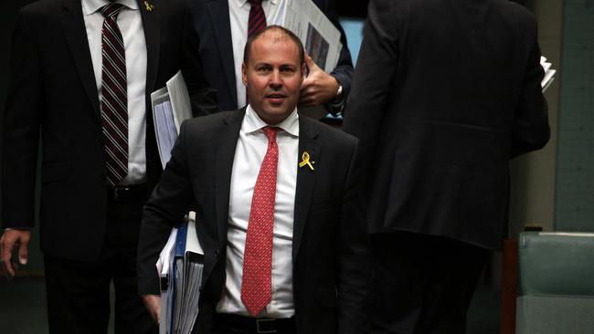 Question Time in the House of Representatives in Parliament House in Canberra. Josh Frydenberg. Picture: Gary Ramage