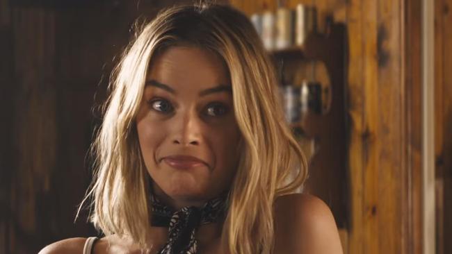 Margot Robbie in the Tourism Australia ad screened during the Super Bowl