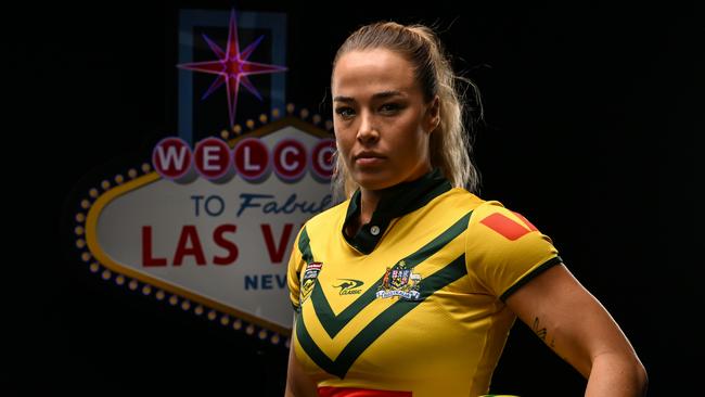 ***Must Credit NRL Photos***, The NRL is announcing their line up for Rugby League in Las Vegas 2025 which promises to be bigger, bolder and better, with more games, more teams, more nations and more opportunities for travelling supporters to take advantage. Isabelle Kelly the Jillaroos. Picture: NRL Photos