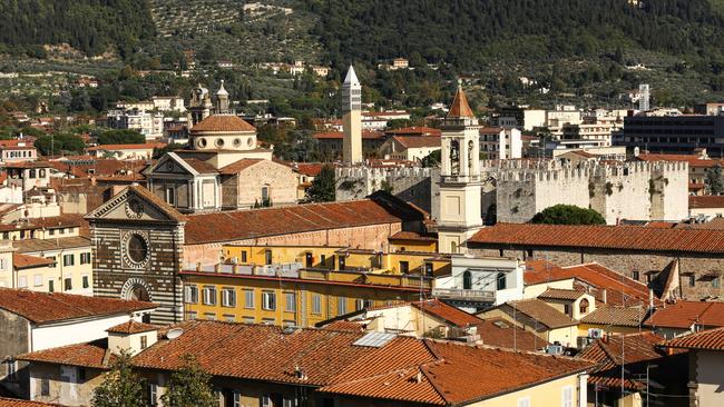 Overlooking the Tuscan city of Prato.