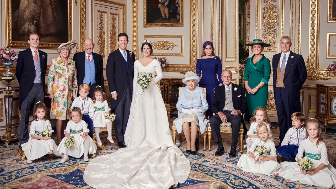 The couple got together after Princess Eugenie’s wedding to Jack Brooksbank in October, 2018. Picture: Alex Bramall/Buckingham Palace/AFP