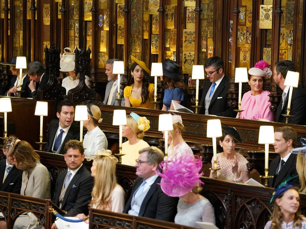 George and Amal Clooney at the wedding of Prince Harry to Meghan Markle. Picture: Getty