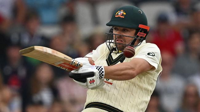 Travis Head remains the last of Australia’s top six batsmen. Picture: Getty