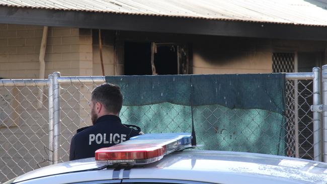 A house fire gutted a home on Ptilotus Cres, Sadadeen, Alice Springs. Picture: Gera Kazakov