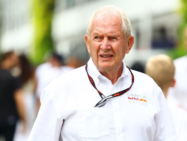 Helmut Marko hasn’t won a lot of fans over the ordeal. (Photo by Mark Thompson/Getty Images)