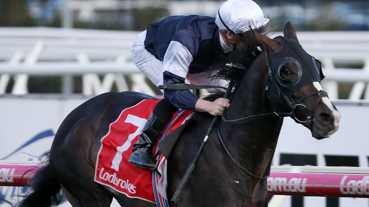 Yucatan and James McDonald in cruise control in the Herbert Power Stakes.