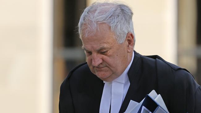 DPP Daryl Coates arrives at day 2 of the Sue Neill-Fraser appeal hearing at the Supreme Court of Tasmania. Picture: Zak Simmonds