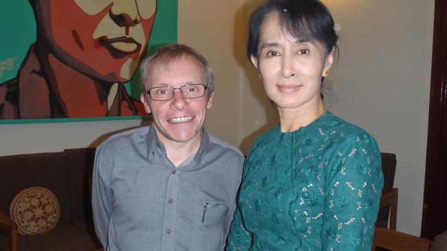 Australian economist Sean Turnell with Aung San Suu Kyi.