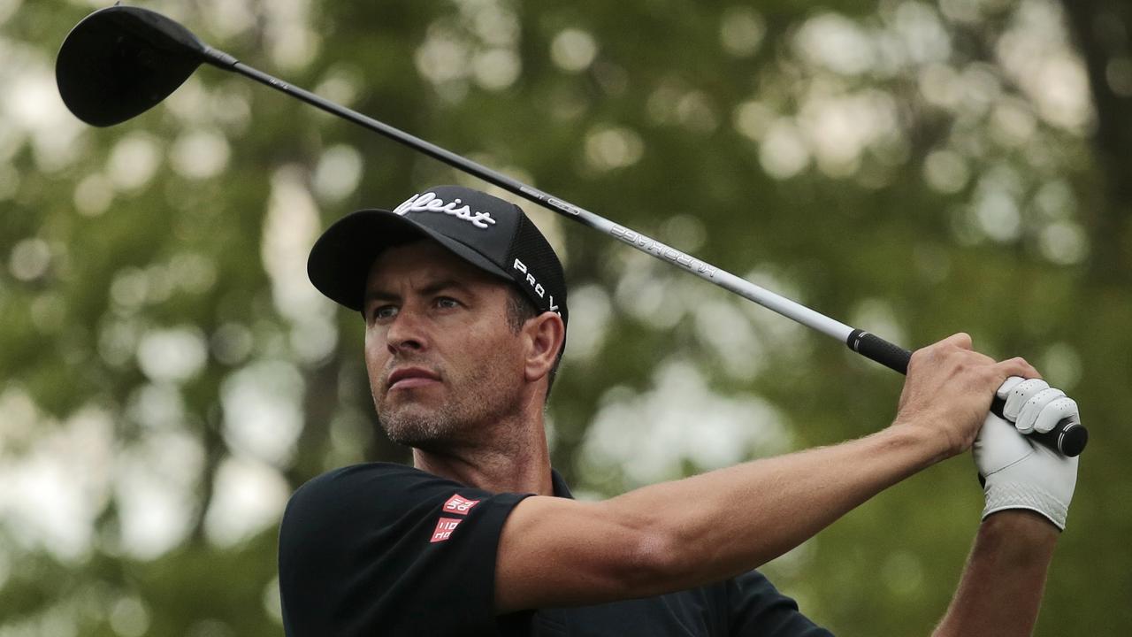 Adam Scott was on fire today.