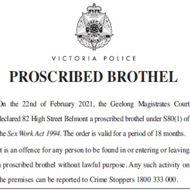 Geelong Brothel Illegal Belmont Sex Den Shut Down On High St Geelong Advertiser 