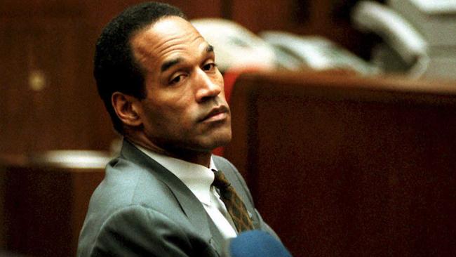 OJ. Simpson in court in Los Angeles in 1994. Picture: AFP.