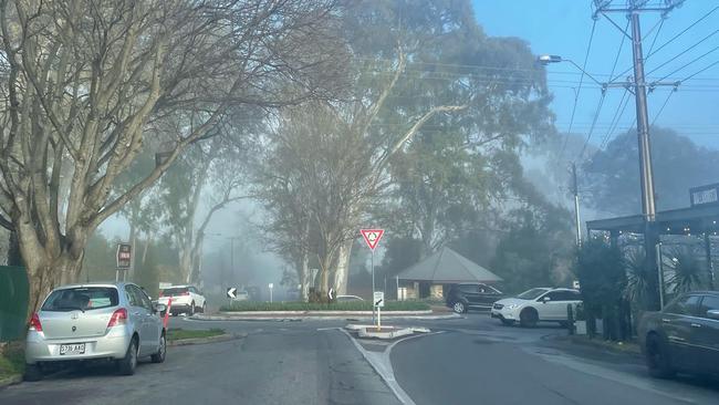 Fog in the eastern suburbs. Picture: Kara Jung