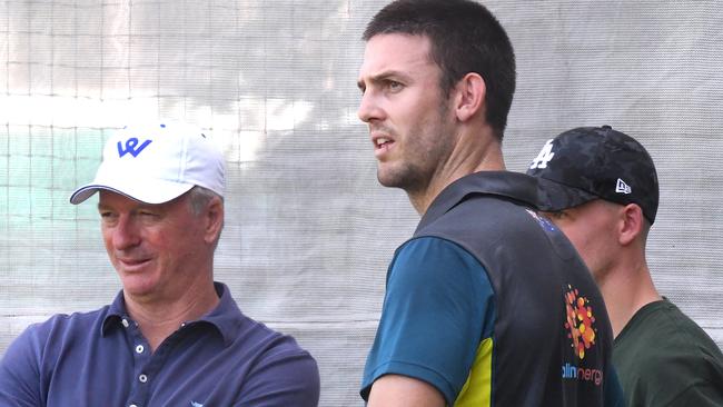 Mitchell Marsh has been forced to go back to state cricket to find form, something Steve Waugh had to do three decades ago.. (AAP Image/Dave Hunt)