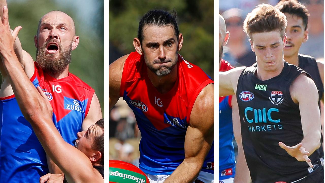 Max Gawn, Brodie Grundy and Mattaes Phillipou.