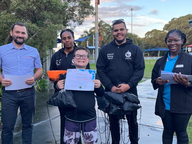 Nine-year-old Harrison completed the Marumali Swim Program at the Michael Wenden Aquatic Centre. Picture: Supplied.