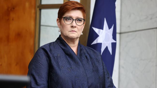 Foreign Minister Marise Payne has vetoed Victoria’s Belt and Road deal with China. Picture: NCA NewsWire / Gary Ramage