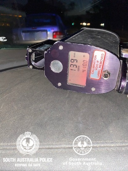 Speeding driver caught at 139km/h in 90km/h zone at Evanston South. Picture: SA Police