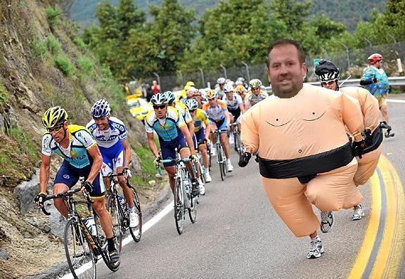 PASSIVE PARTICIPATION: Andrew Gale can't see himself cycling in Le Tour but loves staying up late to watch the race. Picture: Contributed